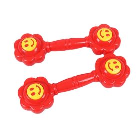 2 Pair Flower Shape Kid Toy Dumbbell Fitness Equipment Plastic Children Dumbbell