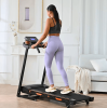 Bluetooth Folding Electric Treadmill 330 LBS Walking Aerobic Training 14.8KM/ h Running LCD Display 6in 3.5HP Motor, Tting Medium Treadmill Home / Off