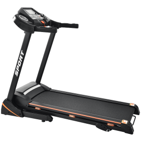 330LBS Folding Electric Trenmill Aerobic Training 14.8KM/h Running Fitness LCD Display 5in 3.5HP motor, Tting Medium Treadmill Home / Office adult men