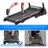 330LBS Folding Electric Trenmill Aerobic Training 14.8KM/h Running Fitness LCD Display 5in 3.5HP motor, Tting Medium Treadmill Home / Office adult men