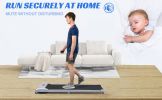 2 in 1 Under Desk Electric Treadmill 2.5HP, Remote Control, Display, Walking Jogging Running Machine Fitness Equipment for Home Gym Office