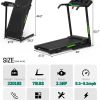 Foldable Treadmill with Incline, Folding Treadmill for Home Electric Treadmill Workout Running Machine, Handrail Controls Speed, Pulse Monitor,APP