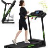 Foldable Treadmill with Incline, Folding Treadmill for Home Electric Treadmill Workout Running Machine, Handrail Controls Speed, Pulse Monitor,APP