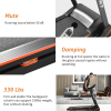 330LBS Folding Electric Trenmill Aerobic Training 14.8KM/h Running Fitness LCD Display 5in 3.5HP motor, Tting Medium Treadmill Home / Office adult men