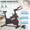 Indoor Cycling Exercise Bike Stationary, Home Gym Workout Fitness Bike with Comfortable Cusion, LCD Display and Hand Pulse