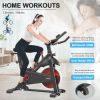 Indoor Cycling Exercise Bike Stationary, Home Gym Workout Fitness Bike with Comfortable Cusion, LCD Display and Hand Pulse