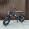 GT200 Pro Off Road Mountain Electric Bike 20'' Fat tires 1200W Powerful Motor outdoor ebike