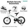 C14112A Ecarpat Kids' Bike 14 Inch Wheels, 1-Speed Boys Girls Child Bicycles For 3-5 Years, With Removable Training Wheels Baby Toys, Coaster+V Brake