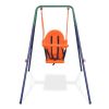 Toddler Swing Set with Safety Harness Orange