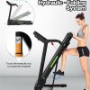 Foldable Treadmill with Incline, Folding Treadmill for Home Electric Treadmill Workout Running Machine, Handrail Controls Speed, Pulse Monitor,APP