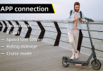 Electric folding scooter 350W motor 25 km/h speed 10-inch tire load 130kg climb 15-25¬∞ range 40-50km LED lighting, scooter off-road