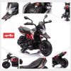 Red, Licensed Aprilia Electric Motorcycle, 6V Kids Motorcycle, Ride On Toy w/Training Wheels, LED Lights, Sounds & Music, Battery Powered Dirt Bike fo