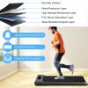 2-in-1 Under Desk Folding Treadmill Foldable Walking Pad with Remote Control Wireless App Control Free Installation Jogging Machine For Home Office