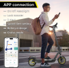 Electric folding scooter 350W motor 25 km/h speed 10-inch tire load 130kg climb 15-25¬∞ range 40-50km LED lighting, scooter off-road