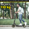 Electric folding scooter 350W motor 25 km/h speed 10-inch tire load 130kg climb 15-25¬∞ range 40-50km LED lighting, scooter off-road