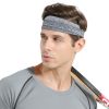 Grey Outdoor Sports Headband Portable Fitness Hair Bands Man Woman Hair Wrap Brace Elastic Cycling Yoga Running Exercising