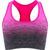 1pc/2pcs/3pcsMedium Support Two Tone Racer Back Sports Bra, Fitness Workout Running Yoga Bra