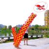 Lightweight Dragon Poi with 3D Dragon Head & Swing Rope Combo for Kids and Beginners, Flowy Dragon Ribbon Streamer Outdoor Fitness Golden Dragon Stage