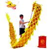 Lightweight Dragon Poi with 3D Dragon Head & Swing Rope Combo for Kids and Beginners, Flowy Dragon Ribbon Streamer Outdoor Fitness Golden Dragon Stage