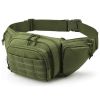 Tactical Fanny Pack For Men Concealed Carry Bag Military Waist Bag Traveling Waist Pouch with Adjustable Strap Quick Release for Camping Hiking