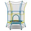 Mini Trampoline for Kids with Safety Enclosure Net and Foam Handles