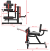 Stretch Curling Machine Leg Exercise Stretch Machine Level 9 Seat Backrest and Rotate Stretch Adjustment Aerobic Training abdomen Arm Back Chest Shoul