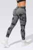 2024  New high-quality high-elastic tie-dye sports fitness trousers women's jacquard yoga trousers high-waisted peach buttocks trousers seamless outer