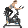 Fixed indoor bike level 5 adjustable sports bike home fitness bike 25 lb flywheel and 5 PJ silent belt IPAD stand + LCD display and hand pulse bodybui