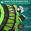 40 Inch Foldable Fitness Rebounder with Resistance Bands Adjustable Home