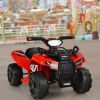 6V Kids ATV Quad Electric Ride On Car with LED Light and MP3