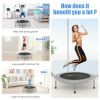 38 Inch Mini Folding Trampoline Portable Recreational Fitness Rebounder