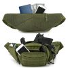 Tactical Fanny Pack For Men Concealed Carry Bag Military Waist Bag Traveling Waist Pouch with Adjustable Strap Quick Release for Camping Hiking