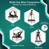 40 Inch Foldable Fitness Rebounder with Resistance Bands Adjustable Home