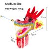 Lightweight Dragon Poi with 3D Dragon Head & Swing Rope Combo for Kids and Beginners, Flowy Dragon Ribbon Streamer Outdoor Fitness Golden Dragon Stage