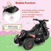 6V Kids Electric Ride on Motorcycle with Bubble Maker and Music