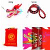 Lightweight Dragon Poi with 3D Dragon Head & Swing Rope Combo for Kids and Beginners, Flowy Dragon Ribbon Streamer Outdoor Fitness Golden Dragon Stage