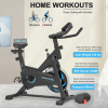 Fixed indoor bike level 5 adjustable sports bike home fitness bike 25 lb flywheel and 5 PJ silent belt IPAD stand + LCD display and hand pulse bodybui