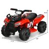 6V Kids ATV Quad Electric Ride On Car with LED Light and MP3