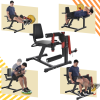 Stretch Curling Machine Leg Exercise Stretch Machine Level 9 Seat Backrest and Rotate Stretch Adjustment Aerobic Training abdomen Arm Back Chest Shoul