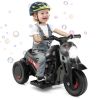 6V Kids Electric Ride on Motorcycle with Bubble Maker and Music