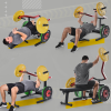 Weight bench bench Olympic bench Flat tilt position adjustment with weight stool aerobic training abdomen arm back chest and shoulder leg muscles home